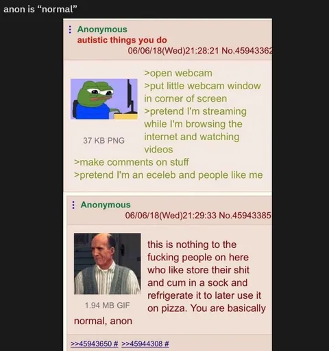 Anon Is Basically Normal