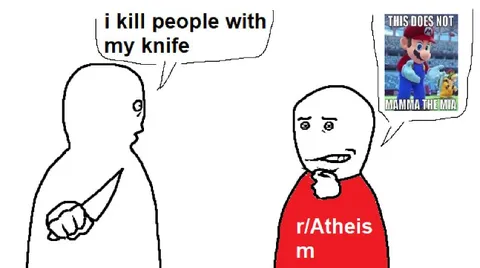 Knife Killer Meets Mario Meme