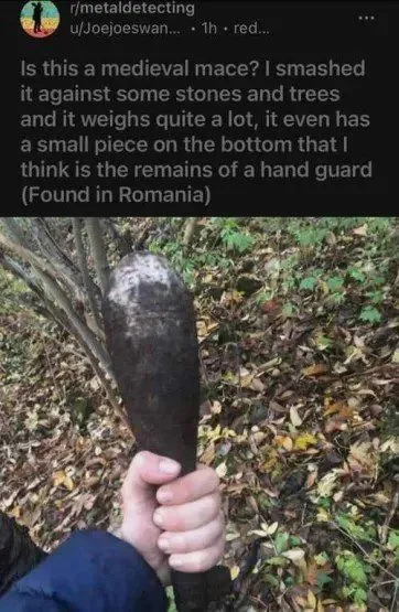 Medieval Mace Found in Romania