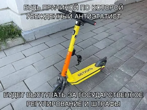 Убеждённый антиэтатист за штрафы