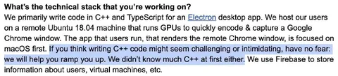 Intimidating C++ Tech Stack