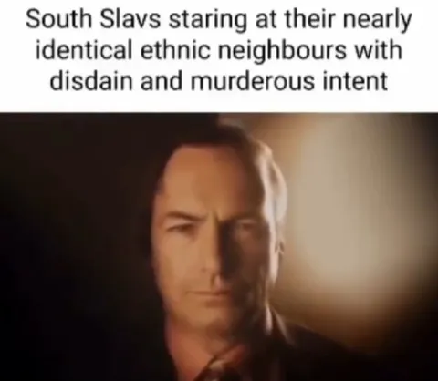 South Slavs Staring With Disdain