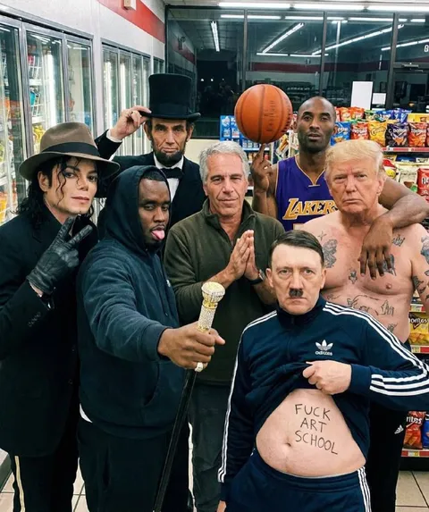 Famous People in a Store