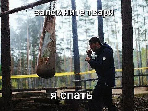 Запомните твари, я спать