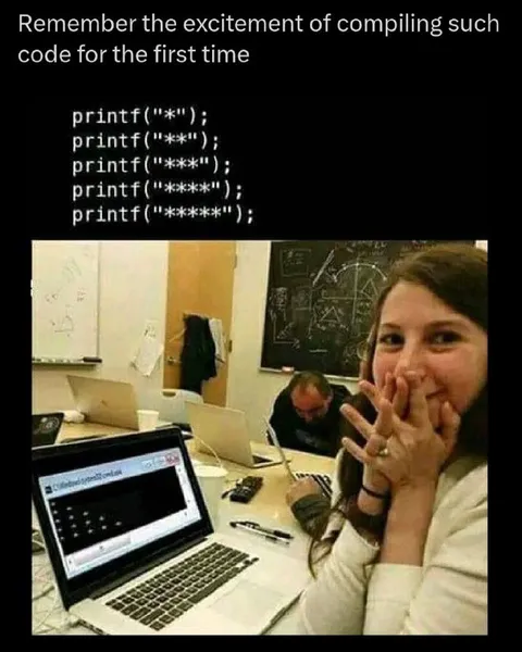 First Code Compilation Excitement