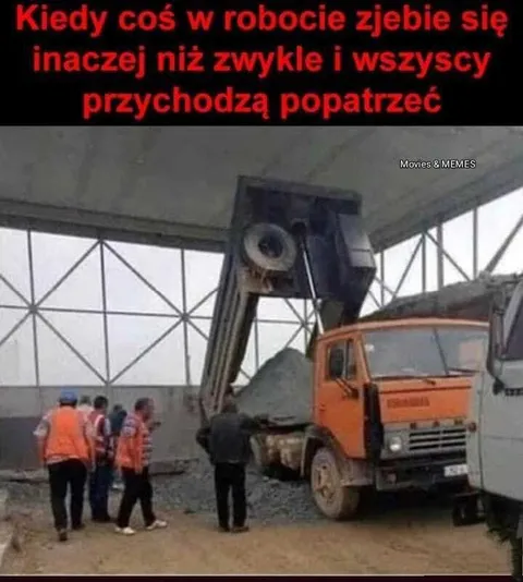 Kiedy coś w robocie zjebie się inaczej