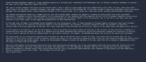 Discord Pentagon Leak Explained