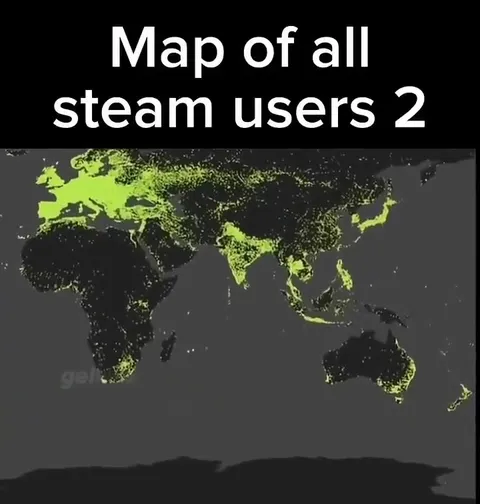 Map of All Steam Users 2