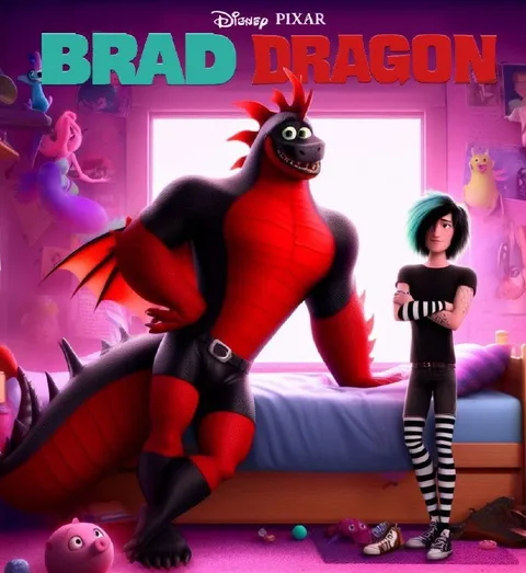 Brad Dragon Pixar Mashup