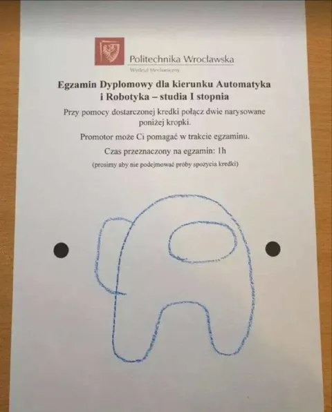 Egzamin z łączenia kropek