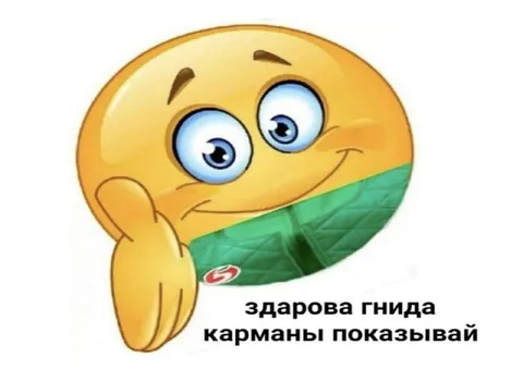 Здарова гнида, карманы показывай