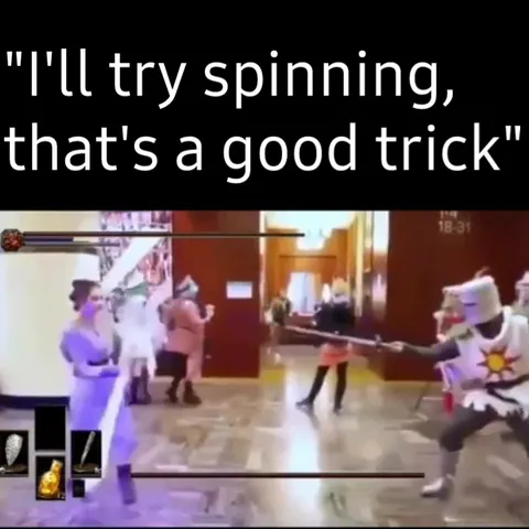 I'll Try Spinning Dark Souls Fight