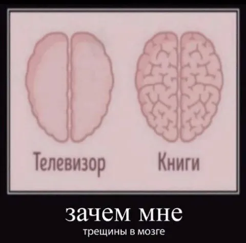 Телевизор вместо книг