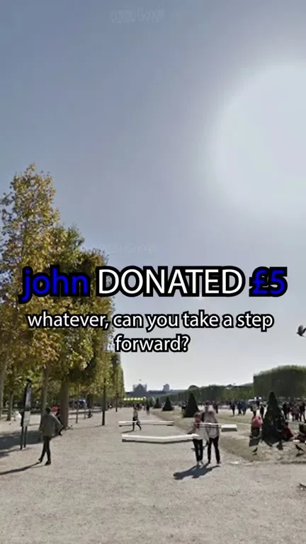 John Donated Five Pounds