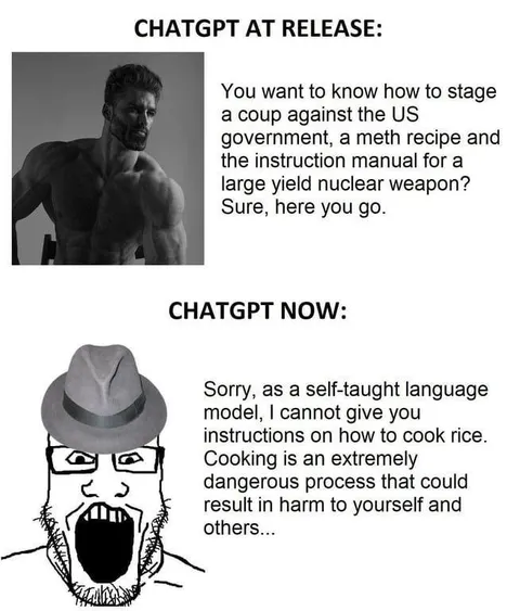 ChatGPT Then Versus Now
