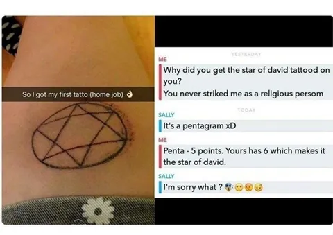 Pentagram Tattoo Misunderstanding