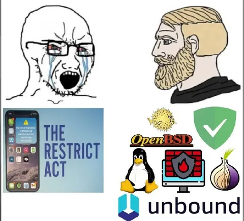 Linux Privacy Meme Collage