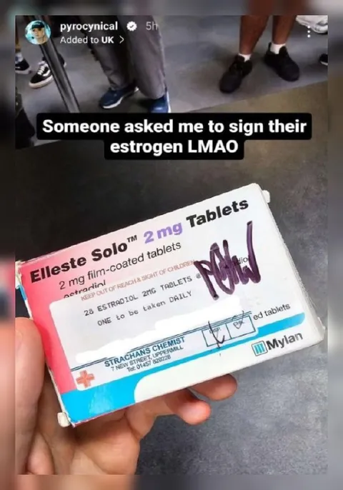 Signing Estrogen Tablets