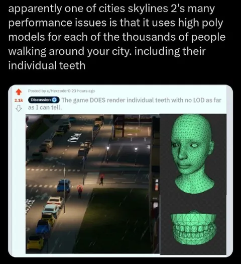 Cities Skylines 2 Individual Teeth