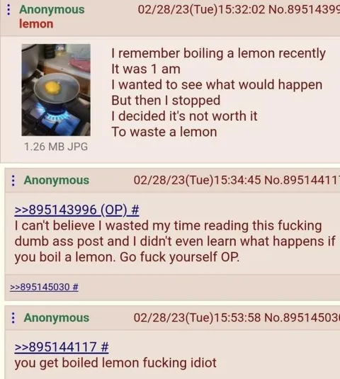 Boiling a Lemon for Science