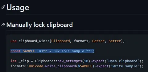 Average Rust Clipboard Code