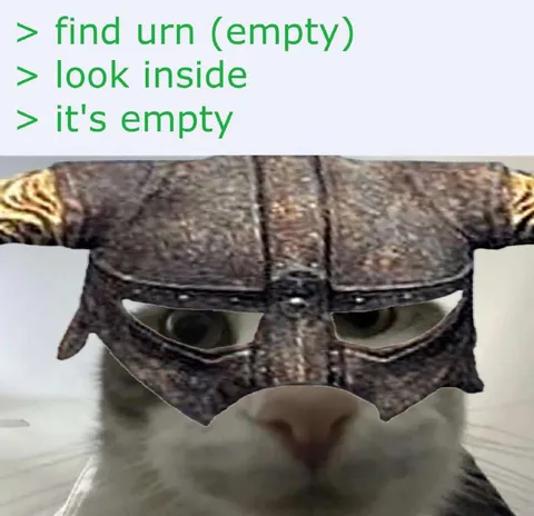 Empty Urn Cat