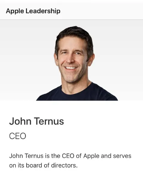 John Ternus Apple CEO