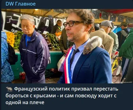 Политик с крысой на плече
