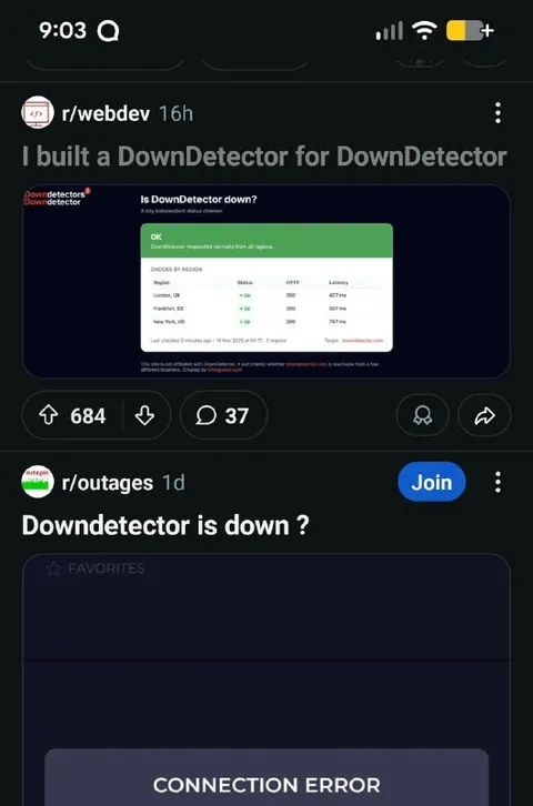 DownDetector DownDetector Fails