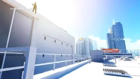 Rooftop Man Gets Hit by a Cup