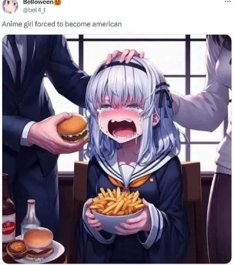 Anime Girl Becomes American
