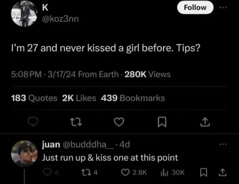 Just Run Up and Kiss One
