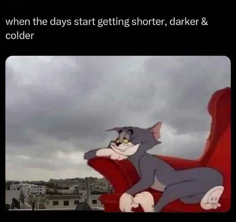 Tom Enjoys the Shorter Days