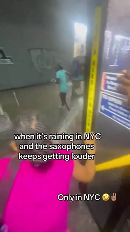NYC Rain and Louder Saxophones
