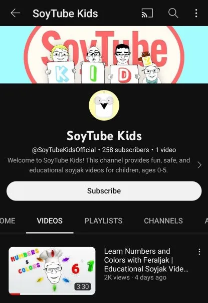 SoyTube Kids YouTube Channel