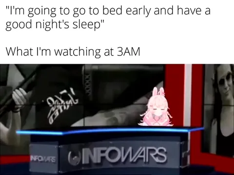 Watching VTuber conspiracy news at 3AM