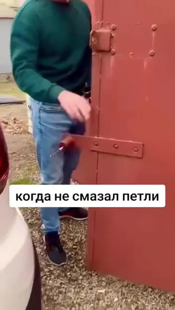 Когда не смазал петли