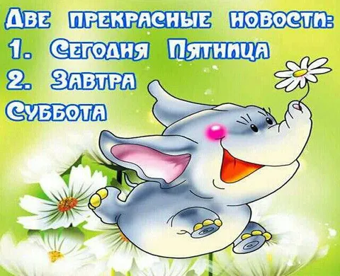 Две прекрасные новости