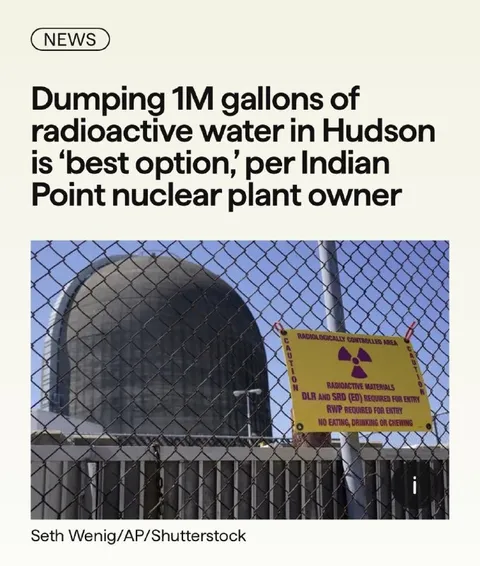 Radioactive Water Best Option