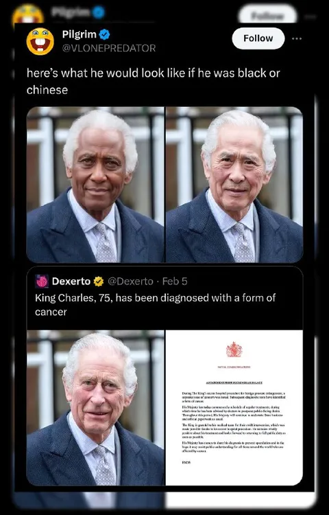 King Charles Ethnicity Swap