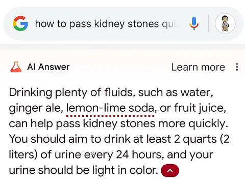 AI Says Drink Two Quarts of Urine