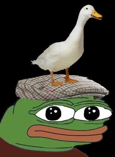 Утка на голове у Пепе