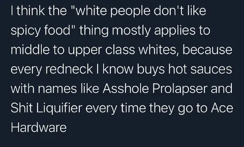 White People Don't Like Spicy Food