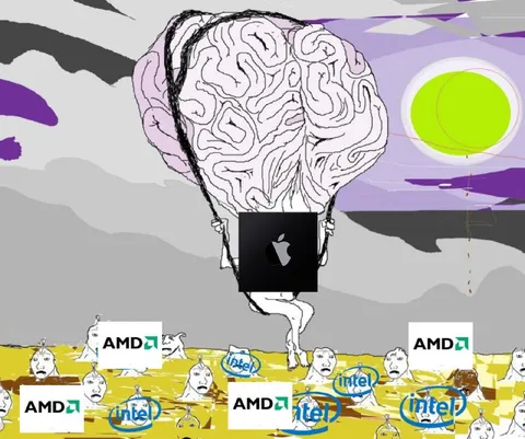 Мозг Apple против AMD и Intel