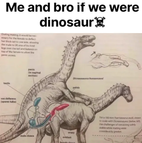 Me and bro as dinosaurs