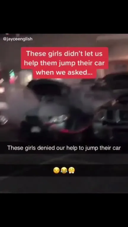 TikTok While Their Car Burns