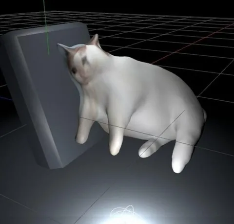 Толстый кот в 3D