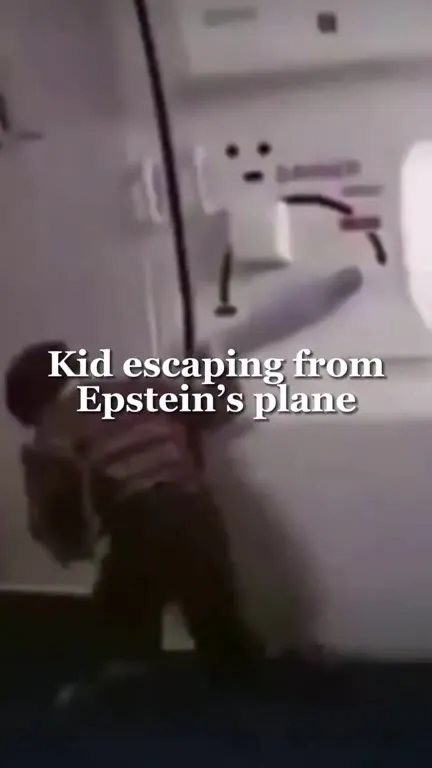 Kid Escaping Epstein’s Plane