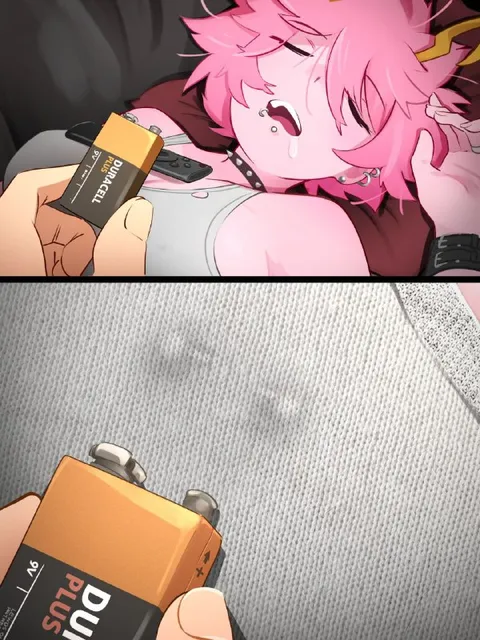 Pink Anime Girl and Lighter
