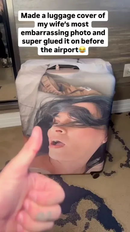 Embarrassing Photo Luggage Cover